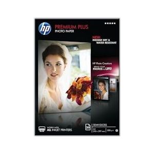 HP Premium Plus fotopapier ft A4, 300 g, pak van 20 vel, semi-glanzend - CR673A