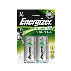 Energizer Power Plus oplaadbare batterij Hr14 C 2500mAh blisterverpakking*2 - EGHR14B2