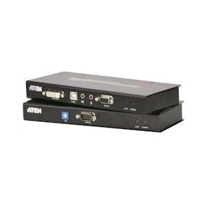 ATEN CE600 KVM-extensie DVI, USB, audio, RS232, 60m - zwart CE600