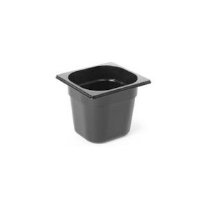 Container GN 1/6 zwart polycarbonaat, HENDI, Profi Line, GN 1/6, 3,4L, Zwart, 176x162x(H)200mm - zwart Synthetisch materiaal 862704