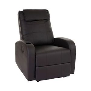 Mendler TV fauteuil Durham, TV fauteuil relax, kunstleer ~ koffie - bruin Synthetisch materiaal 41859+41860
