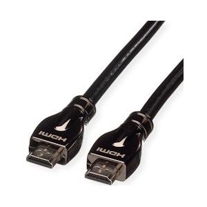 ROLINE HDMI Ultra HD Kabel met Ethernet, M/M, zwart, 10 m - zwart 11.04.5685