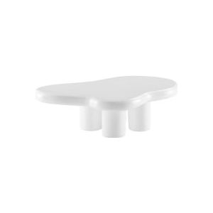 SalesFever salontafel | wolkvormig | mat gelakt tafelblad | glasvezel | B 123 x D 89 x H 35 cm | wit - wit Synthetisch materiaal 368091
