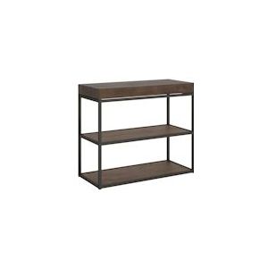 Itamoby Uitschuifbare console 90x40/196 cm Plano Small Antraciet Notenstructuur - VE090COPLA196-NC-AN