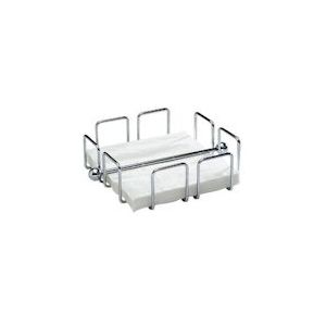 APS servettenhouder/servettenbox/servettenhouder -WAR-19 x 19 cm, H: 6,5 cm - zilver Metaal 11763