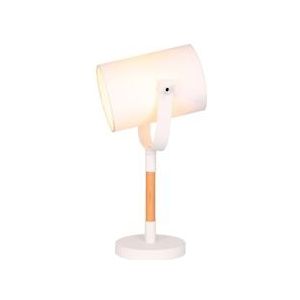 SalesFever Tafellamp | Stof | B 16 x D 21 x H 46 cm | Natuur - beige Multi-materiaal 397190