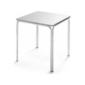 Oviala Business Vierkante aluminium tuintafel - Oviala - grijs Aluminium 102403