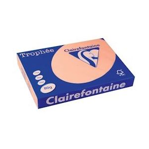 Clairefontaine Trophée Pastel, gekleurd papier, A3, 80 g, 500 vel, zalm - 669292