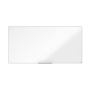 Nobo Magnetisch stalen whiteboard 1800x900mm met smal frame en InvisaMount™ montagesysteem - wit 1915405
