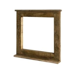 SIT Möbel Wandspiegel met plank | mangohout naturel | B 70 x D 9 x H 69 cm | 02590-01 | Serie FRIGO - bruin Massief hout 02590-01