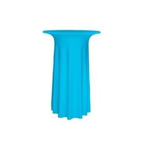 Gastro Uzal Luxor Deluxe tafelkleed jas voor staande tafels, hoogte: 110-115 cm, omtrek: 70-72 cm kleur: turquoise - blauw D-70-TUR
