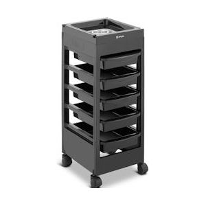 physa Kappers trolley - 10 kg - 5 lades - föhnhouder - 495 x 284 mm Plank