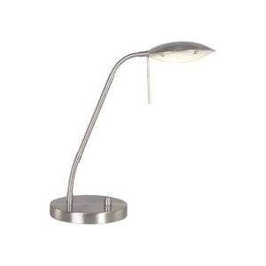 Mexlite Tafellamp 1315ST dimbaar 1-l. 10W LED - zilver Metaal 1315ST