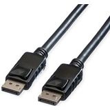 ROLINE DisplayPort kabel, DP-DP, v1.2, M - M, TPE, zwart, 10 m - zwart 11.04.5986