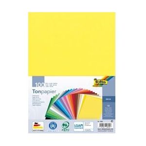 Folia gekleurd tekenpapier - blauw Papier 4001868006056