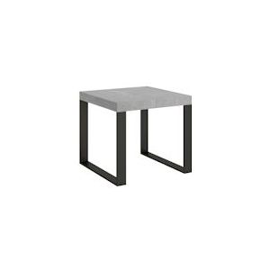 Itamoby Uitschuifbare tafel 90x90/246 cm Antraciet Tecno Cementstructuur - 8050598002292