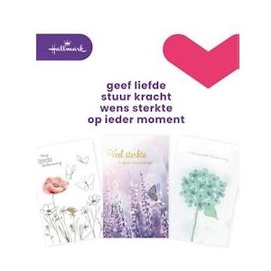 Hallmark navulset wenskaarten, deelneming, pak van 10 stuks - blauw Papier 8714304689091