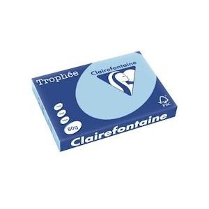 Clairefontaine Trophée Pastel, gekleurd papier, A3, 80 g, 500 vel, blauw - 3329680125603