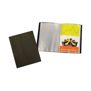 Beautone Showalbum, A4, 20 tassen, zwart - blauw Papier 4710581379155