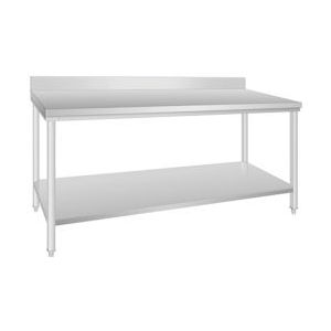 METRO Professional Werktafel GWTS4187B, roestvrij staal, 180 x 70 x 85 cm, zilver - Roestvrij staal 4337255725928