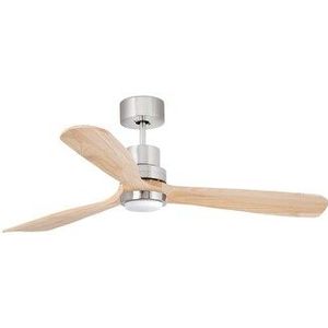 Plafondventilator - Gelijkstroommotor - Staal - Grenenhout - Afstandsbediening