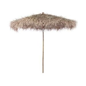 Parasol van Bamboe met Dak van Bananenbladeren 210 cm