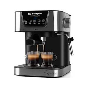Orbegozo Espresso- en cappuccino-machine EX 6000, aanraakscherm, gemalen koffie/monodose, bovenste kopjeswarmer, 1050 W - zwart 8435568400733