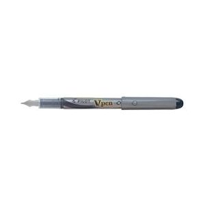 Pilot vulpen V-Pen Silver zwart, Pak van 12 - zwart 1132001