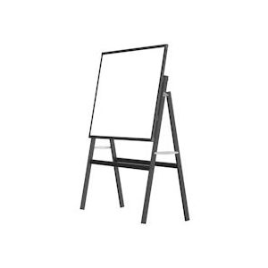 Whiteboard op statief - Magnetisch - 150x120 cm - Zwart - 5601570644066