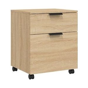 vidaXL-Dossierkast-verrijdbaar-45x38x54-cm-bewerkt-hout-sonoma-eiken