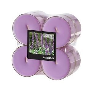 PAPSTAR, Geurtheelichten maxi "Flavour by GALA" Ø 59 mm · 24 mm violet - Lavendel in behuizing van polycarb - paars 96991