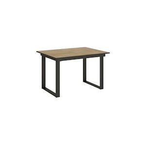 Itamoby Uitschuifbare tafel 90x120/180 cm Bandos Antraciet Natuurlijk Eiken Structuur - VE120TBCBANDO-QN-AN