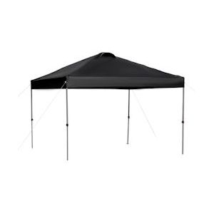 Outsunny Tuinpaviljoen Opvouwbare Partytent Tuintent Incl. Haringen Scheerlijnen Oxford Zwart 2,95 X 2,95 X 2,64 M - zwart 8700000264656