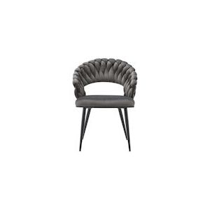 Lalee.Avenue Laleeavenue Finesse 125 stoel set van 2 antraciet / zwart - zwart YBHDV-ANT-BLK