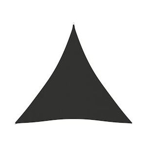 vidaXL Zonnescherm driehoekig 4,5x4,5x4,5 m oxford stof antracietkleurig - zwart 135123