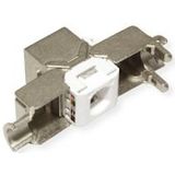 VALUE Cat.6A (klasse EA) Keystone, RJ-45, afgeschermd, zonder gereedschap, SLIM. - zilver 26.99.0375