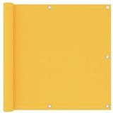 vidaXL Balkonscherm 90x600 cm oxford stof geel - geel 135027