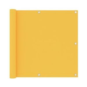vidaXL Balkonscherm 90x600 cm oxford stof geel - geel 135027