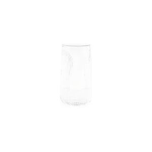 Mulex 4-delige glazenset stripe riffle longdrinkglas, glas, hittebestendig 500ml - transparant Glas MX-151440-2x