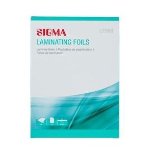 SIGMA Lamineerfolie LF680 DIN A6, 18 x 115 x 160 mm (B x D x H), transparant, 100 stuks - transparant Kunststof 706781