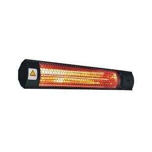 METRO Professional Elektrische wand heater, aluminium / staal, 62,3 x 10,5 x 7,2 cm, 2 vermogensniveaus, 2000 W, zwart - zwart Multi-materiaal 434488