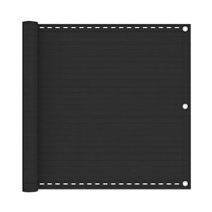 vidaXL Balkonscherm 90x500 cm HDPE antracietkleurig - zwart 310842