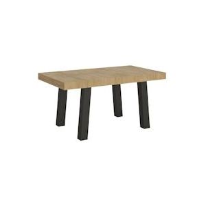 Itamoby Brug uitschuifbare tafel 90x160/264 cm met antraciet naturel eiken structuur - VE160TABRGALL-QN-AN