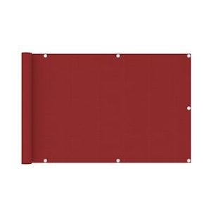 vidaXL Balkonscherm 90x400 cm HDPE rood - rood 311009