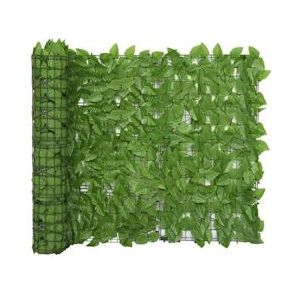 vidaXL Privacyscherm voor balkon met groene bladeren 600x100 cm - groen 315502