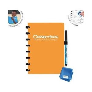 Correctbook A5 Original: uitwisbaar / herbruikbaar notitieboek, gelijnd, Peachy Orange (oranje) - oranje 8720165125807