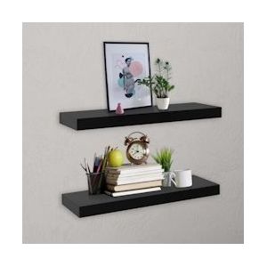 vidaXL-Wandplanken-zwevend-2-st-40x20x3,8-cm-zwart