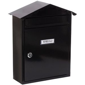 ARREGUI - Visit E5744 - Stalen Brievenbus - Zwart - Medium Maat A4