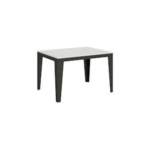 Itamoby Uitschuifbare tafel 90x120/224 cm Flame Evolution Wit As Antraciet Structuur - 8050598016206