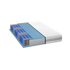 Mister Sandman Matras 90x200 cm | Pocketvering matras 90x200 | Hoogte 24cm | 7 zones | Ergonomisch | zacht of stevig | Matras tweepersoons | Ademende matras90x200 - wit 155297-02